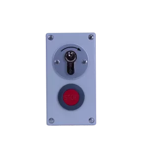 Interrupteur à clef montée OSLB2-1T, 2 pôles impulsion + STOP