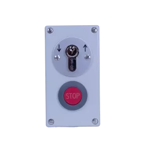 Interrupteur à clef montée OSLB2-2T, 2 pôles, 2 positions impulsion + STOP