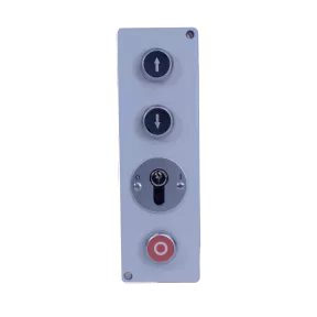 Interrupteur à clef montée OSLB4-1R, 1 pôle 2 positions fixe 0/1 + 3 boutons